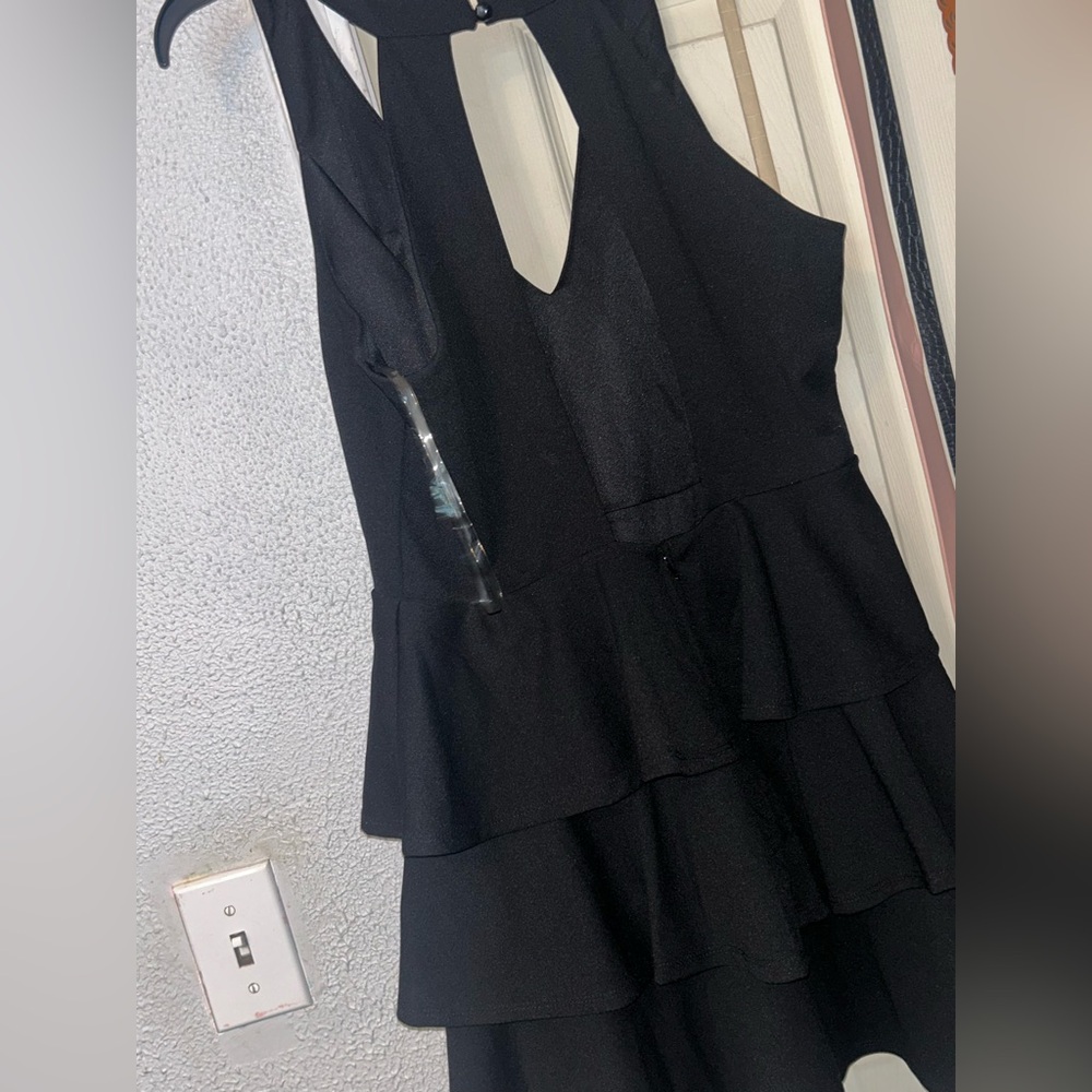 Altar'd State Black Backless Dress
